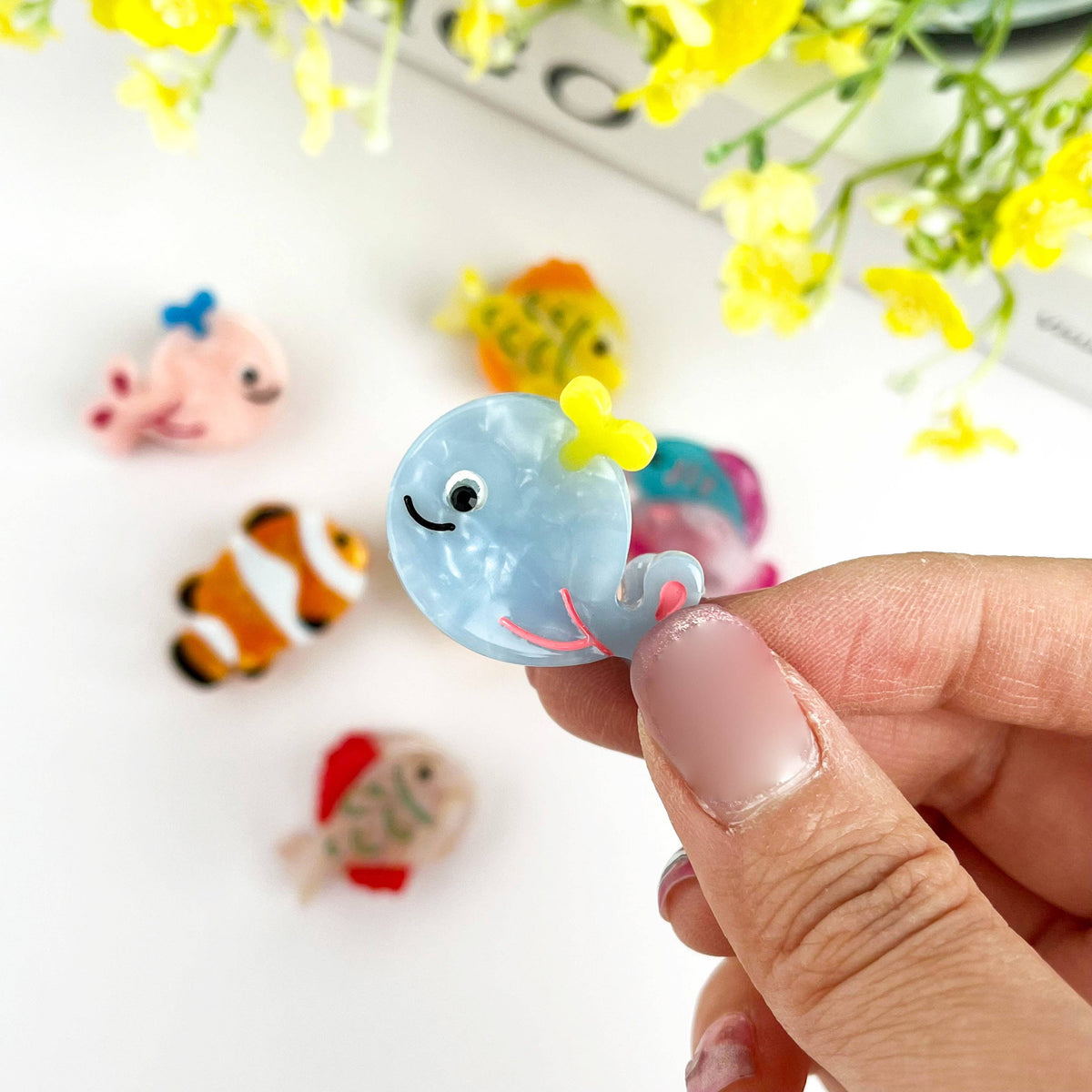 Ocean Fish Mini Claw Clip