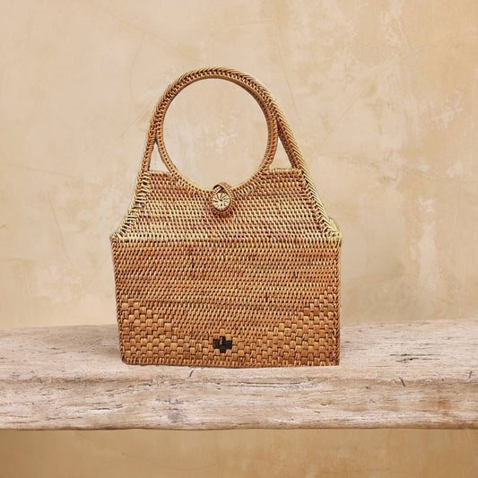 Ata Vine Round Handle Handbag
