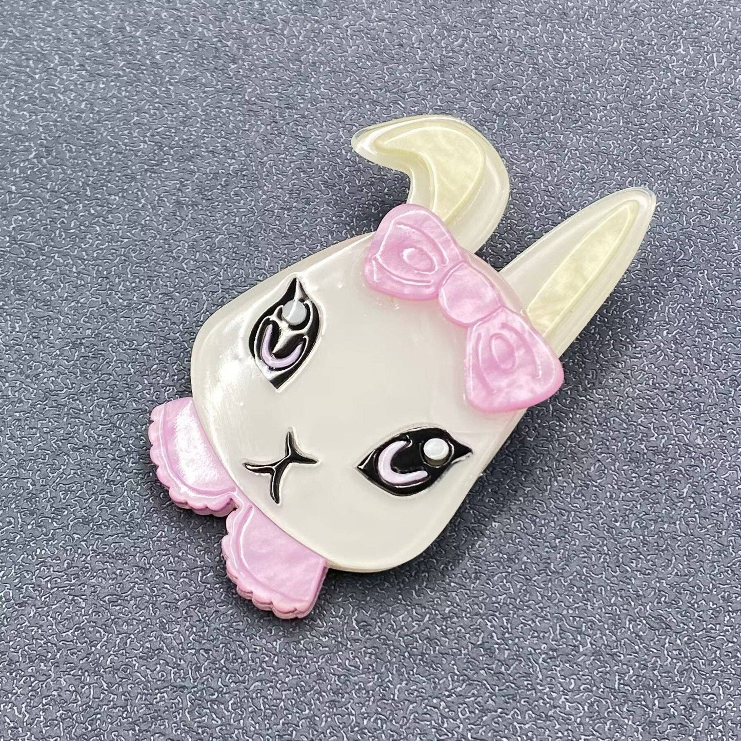 Cartoon Rabbit Acrylic Brooch
