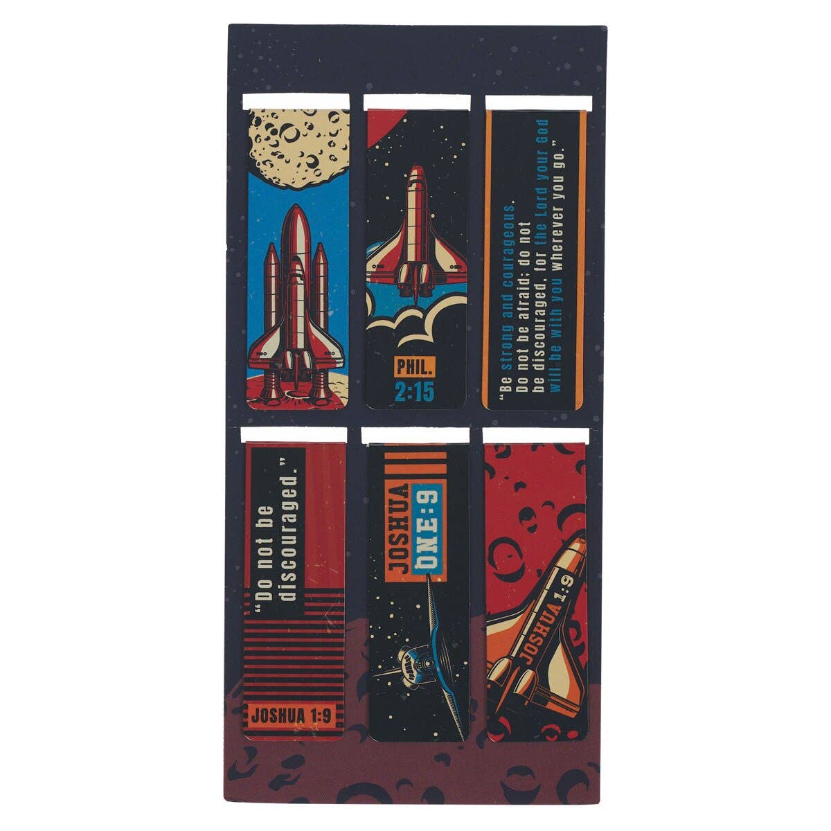 Magnetic Bookmark Set Be Strong Josh. 1:9
