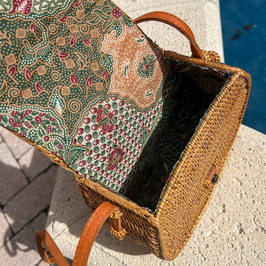 Ata Vine Saddle Bag Crossbody Bag
