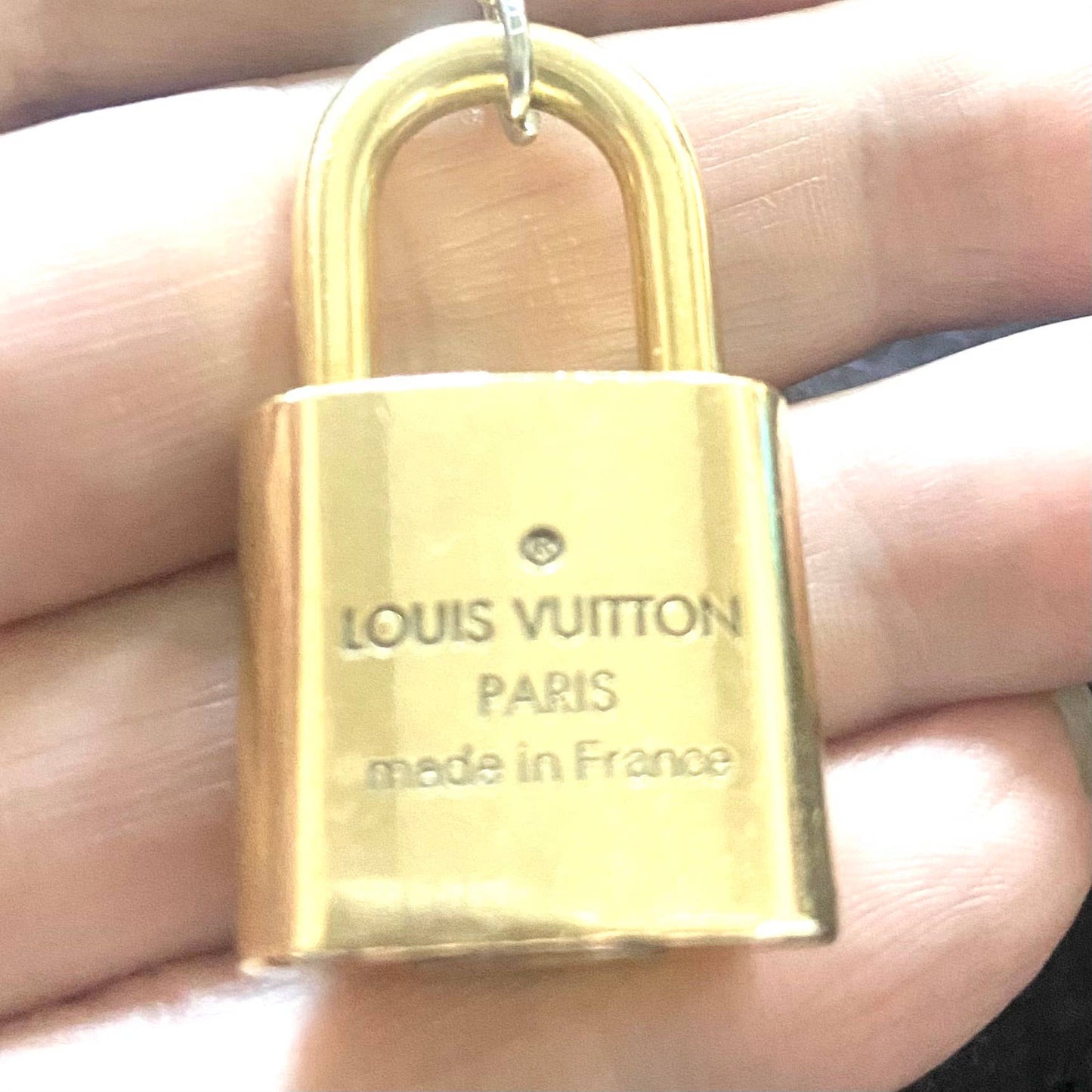 Upcycled Louis Vuitton Lock Necklace - Repurposed LV