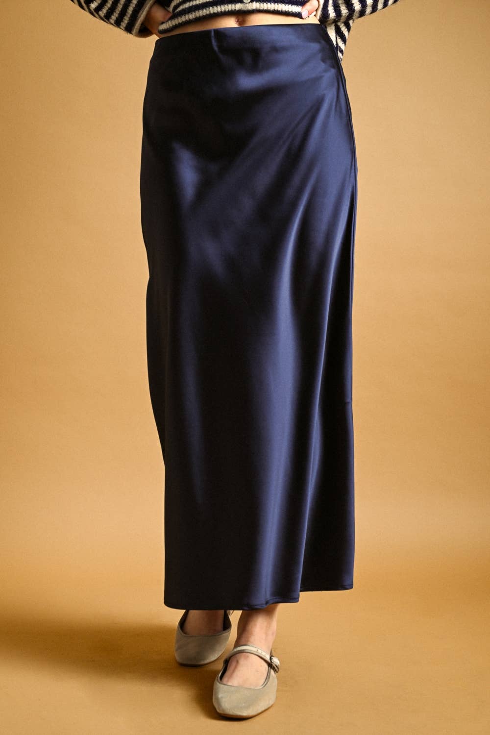 SATIN MAXI SKIRT