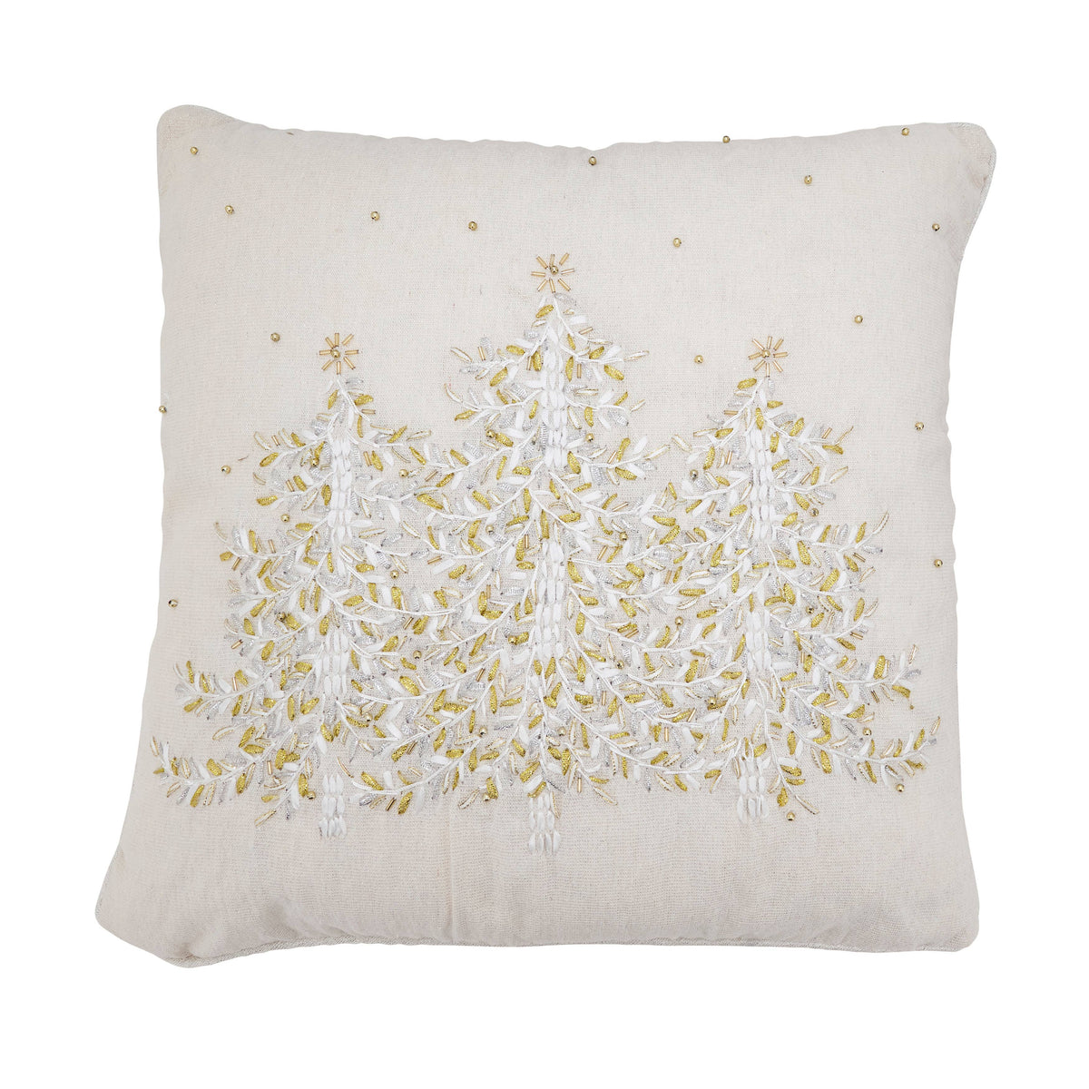 Embroidered Christmas Tree Pillow