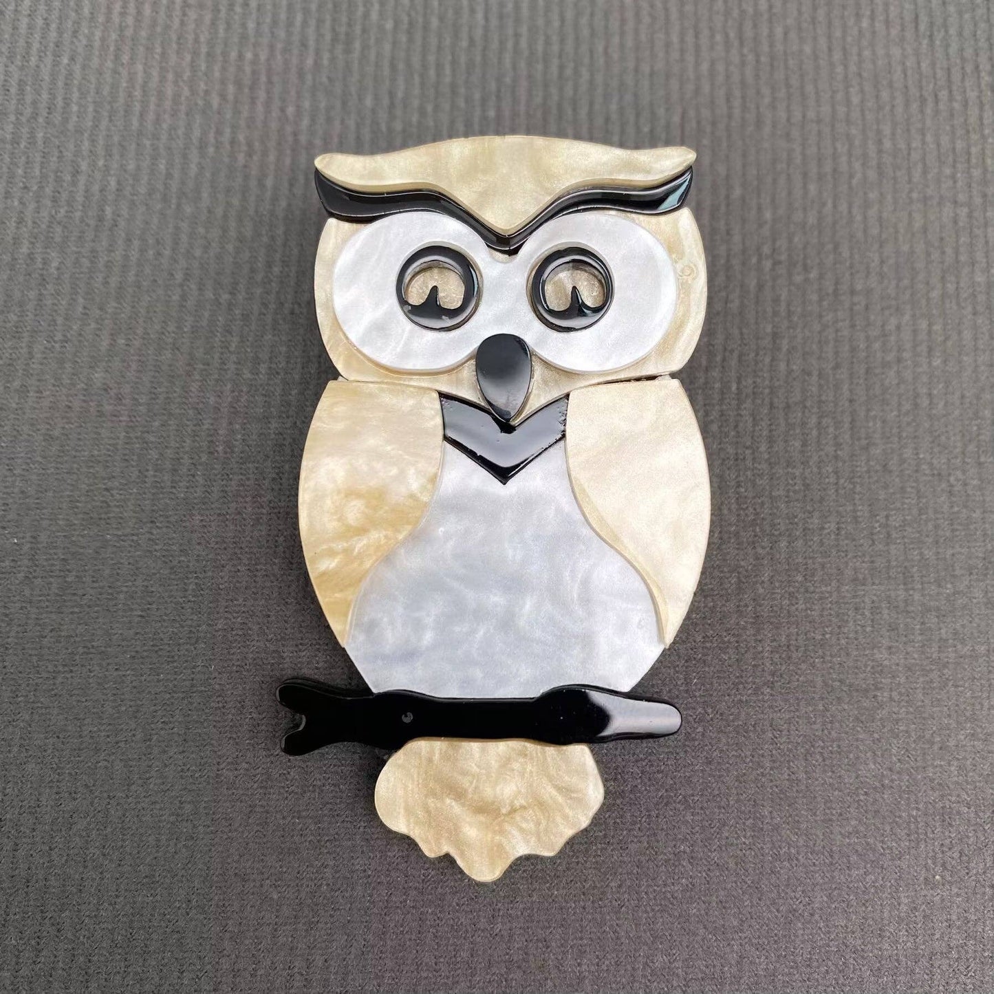 Acrylic Owl Brooch