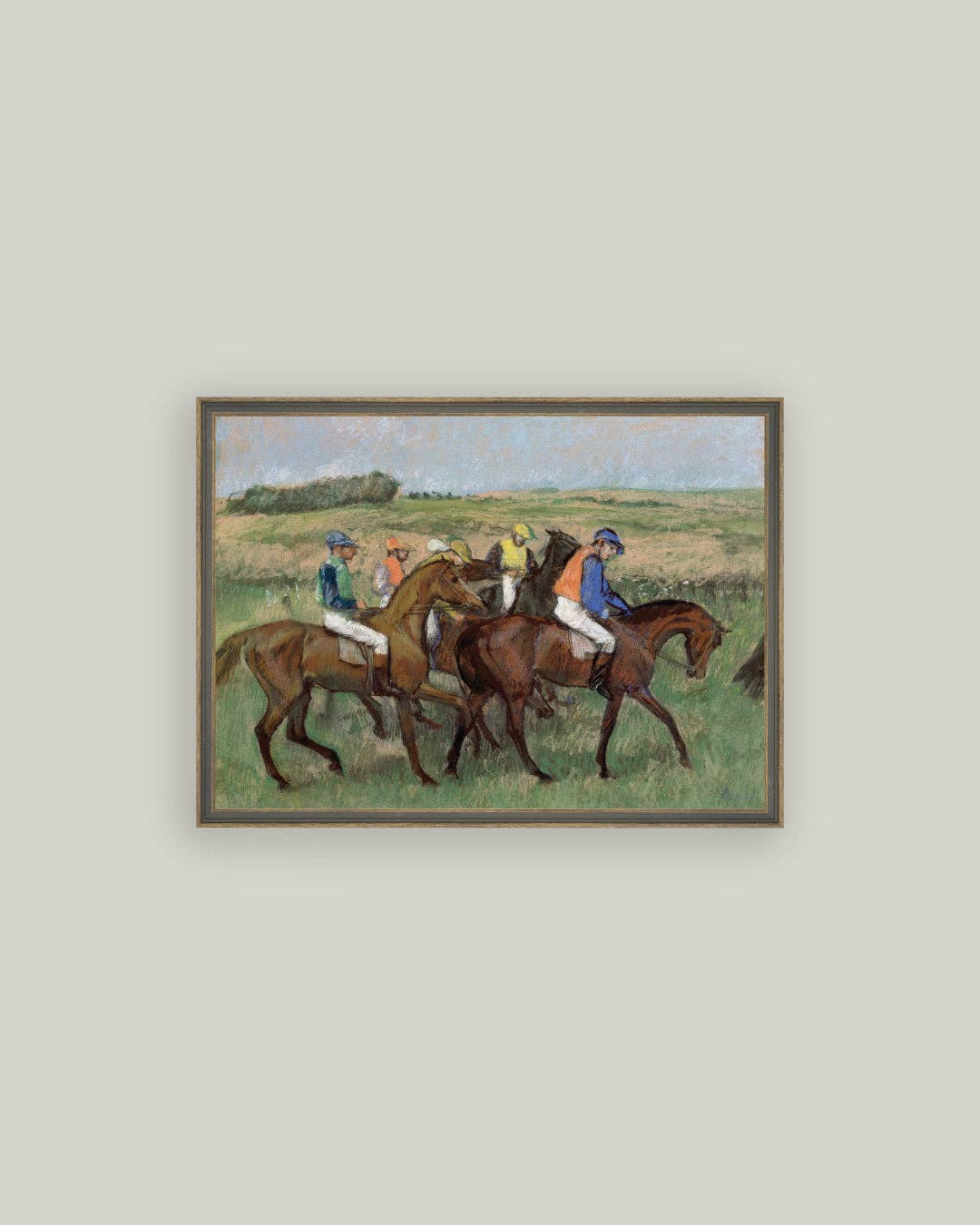 The Races Framed Antique Art