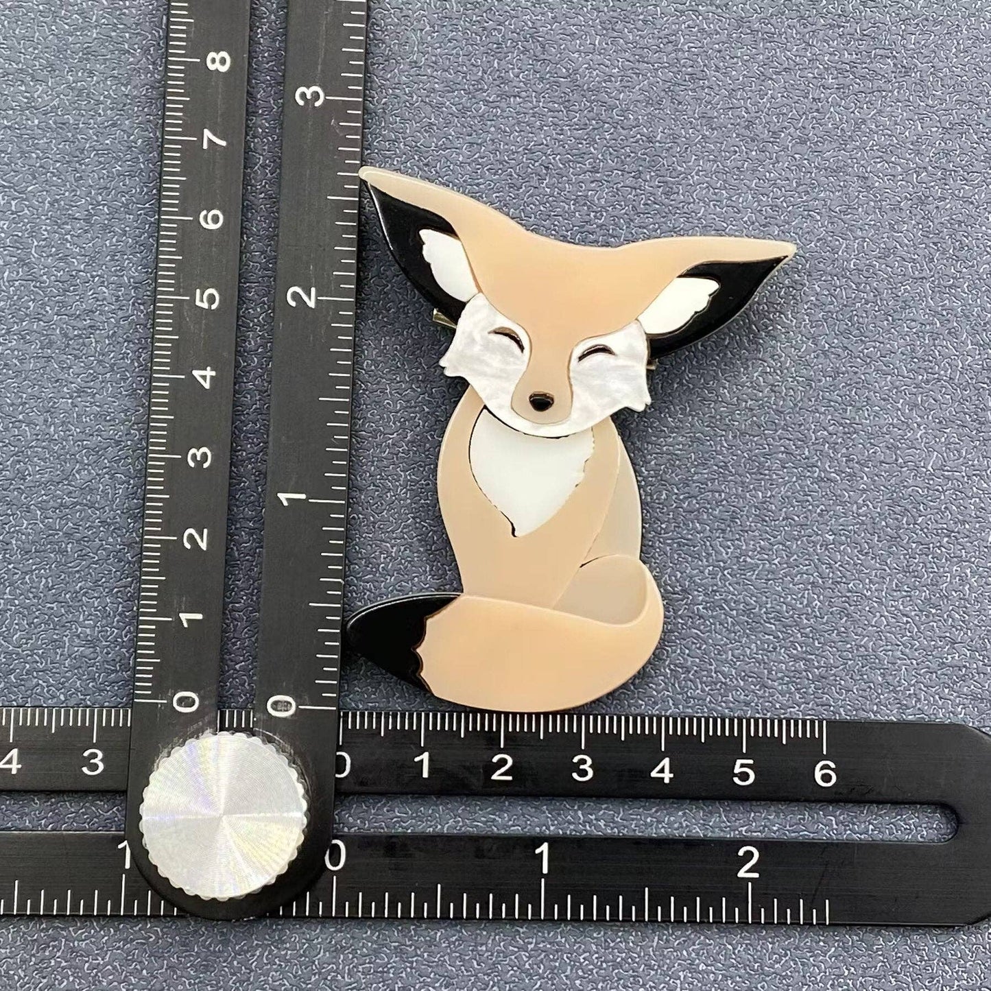 Acrylic Fox Brooch