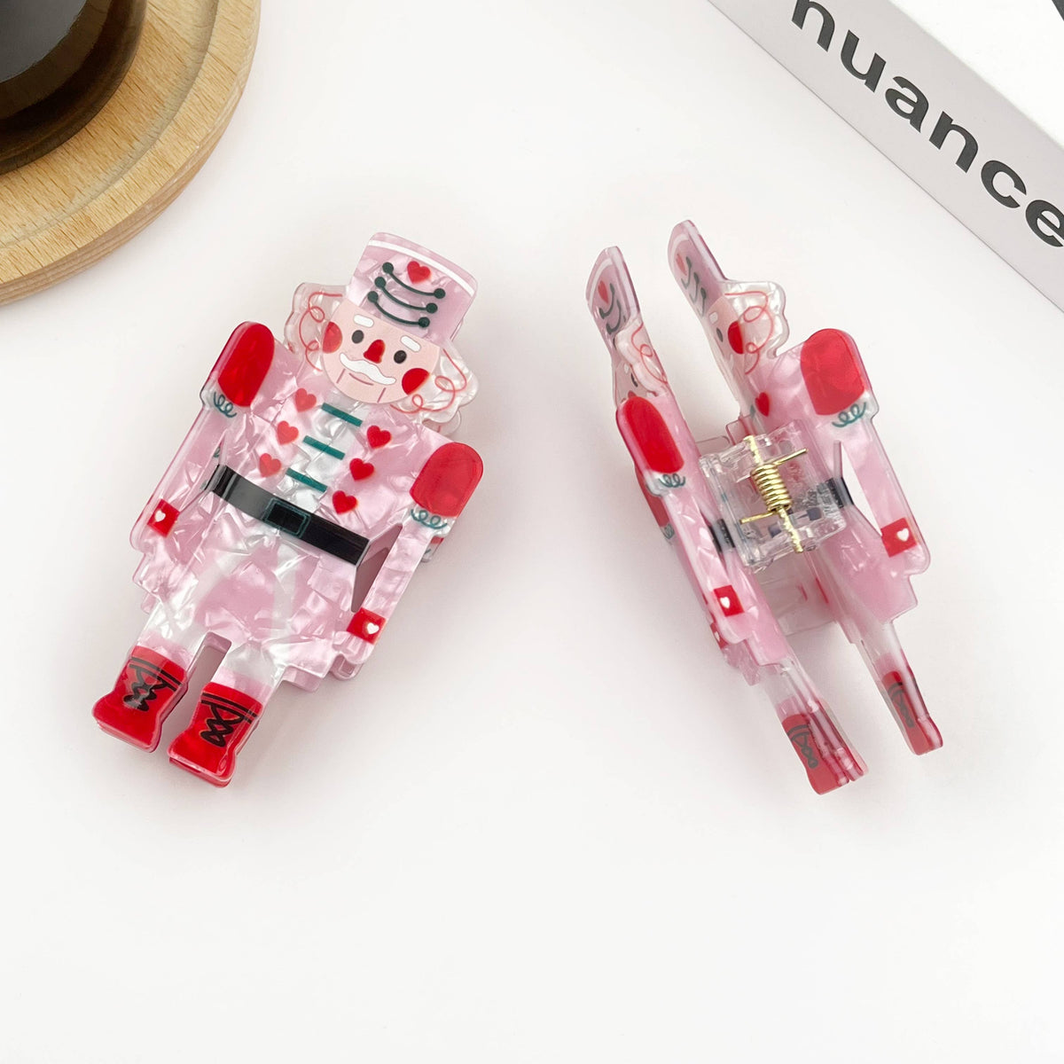 Nutcracker Soldier Hair Claw Clip