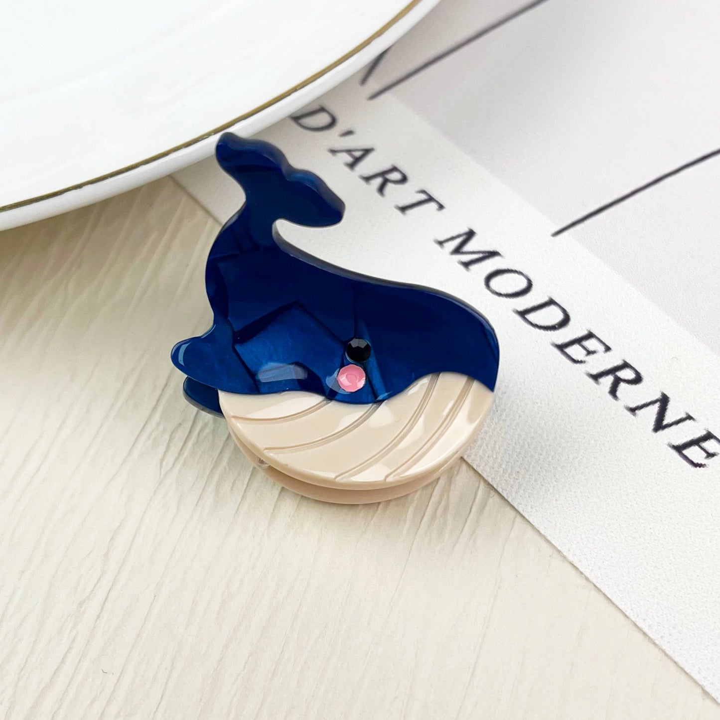 Mini marine life hair clip crab conch claw clip