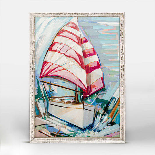 Kiss The Wind Mini Framed Canvas