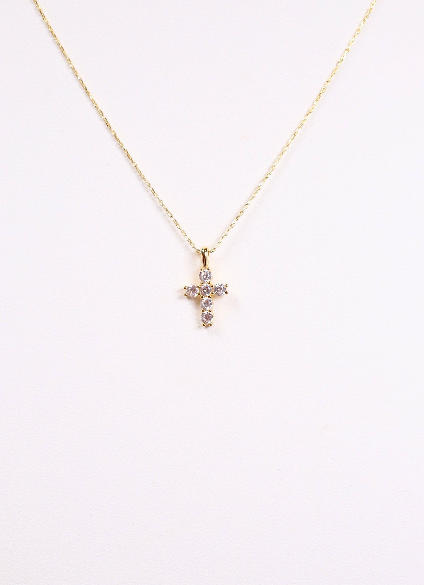 Kitty Cross Necklace GOLD