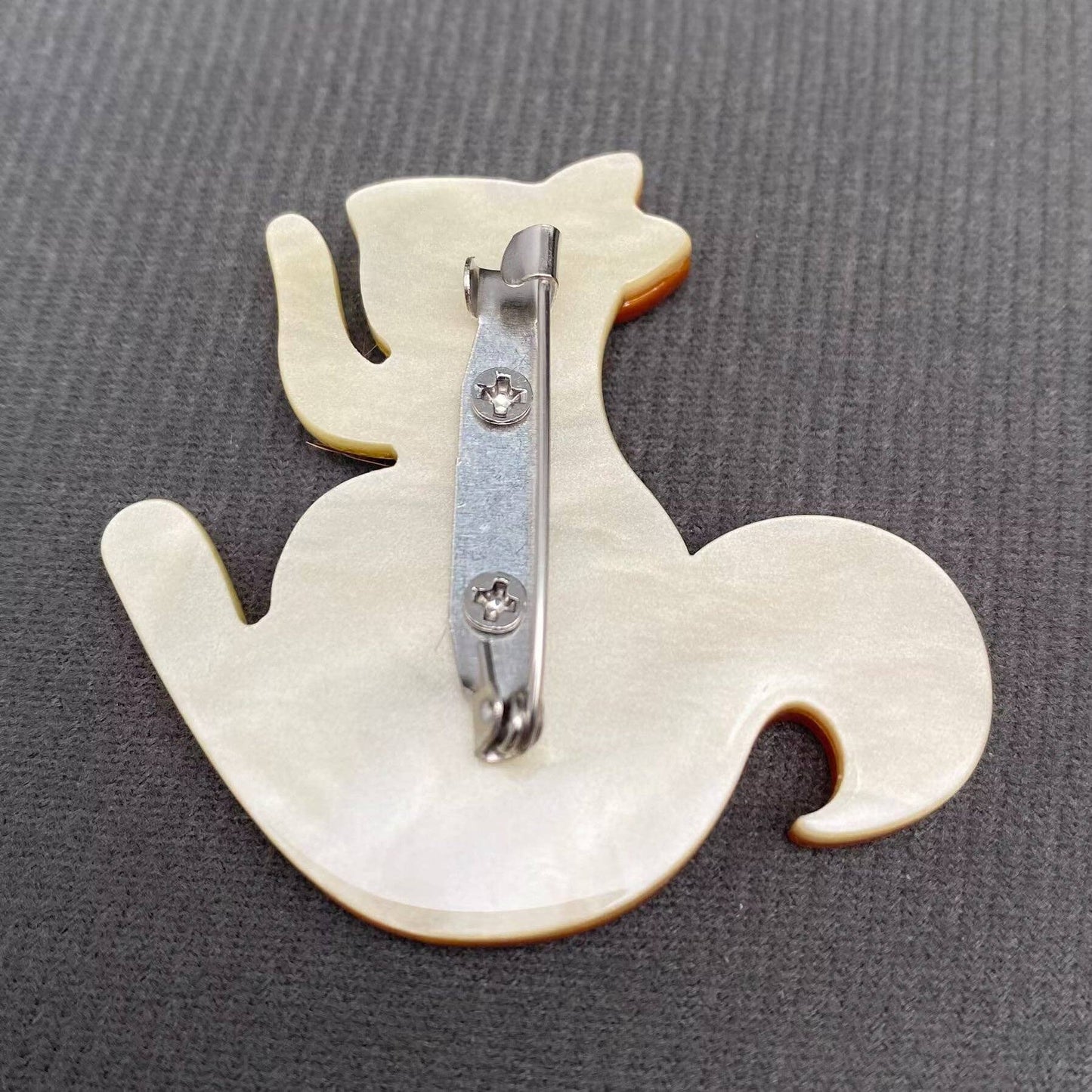 Acrylic Squirrel Brooch