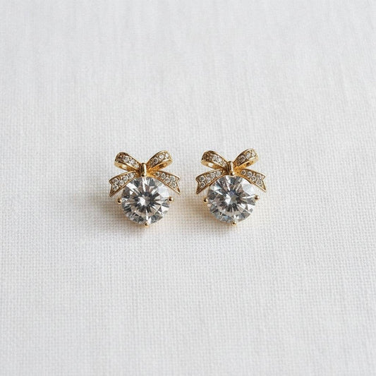 Elegant Butterfly Design Zircon Drop Earrings
