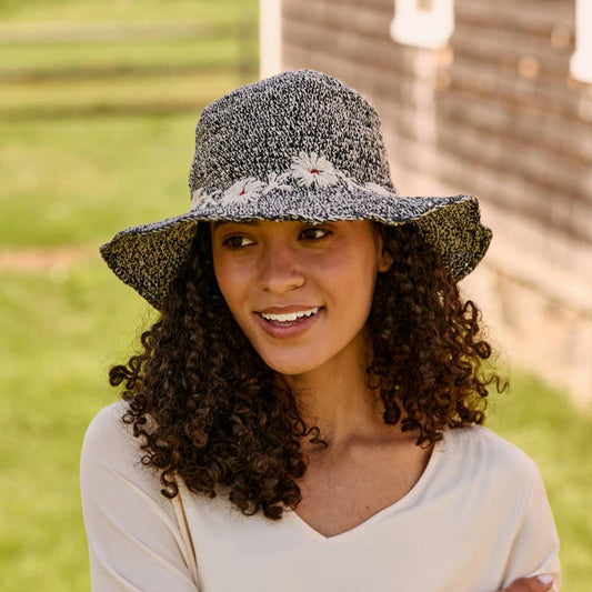 Fleur Salt & Coal Sun Hat UPF 35