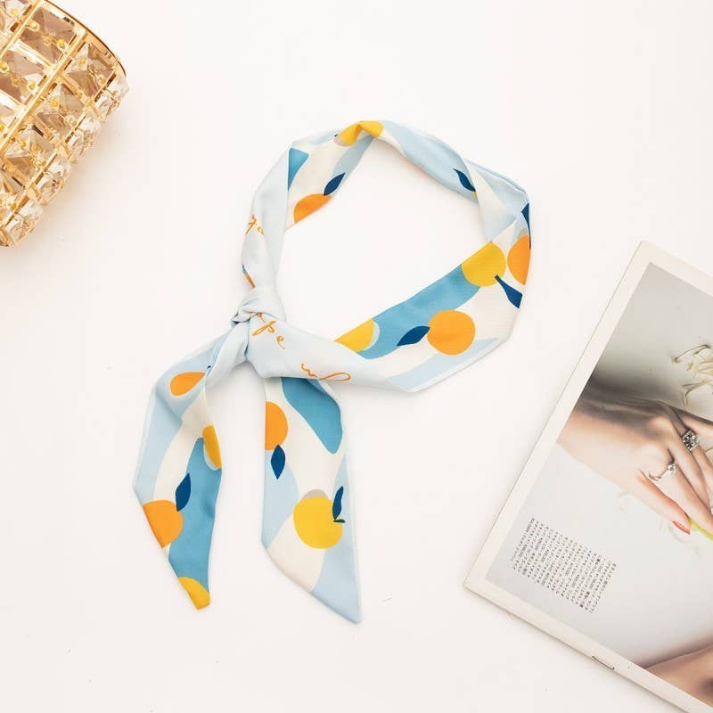 Silky Twilly Scarf Necklace Wrap - Multi-Wear