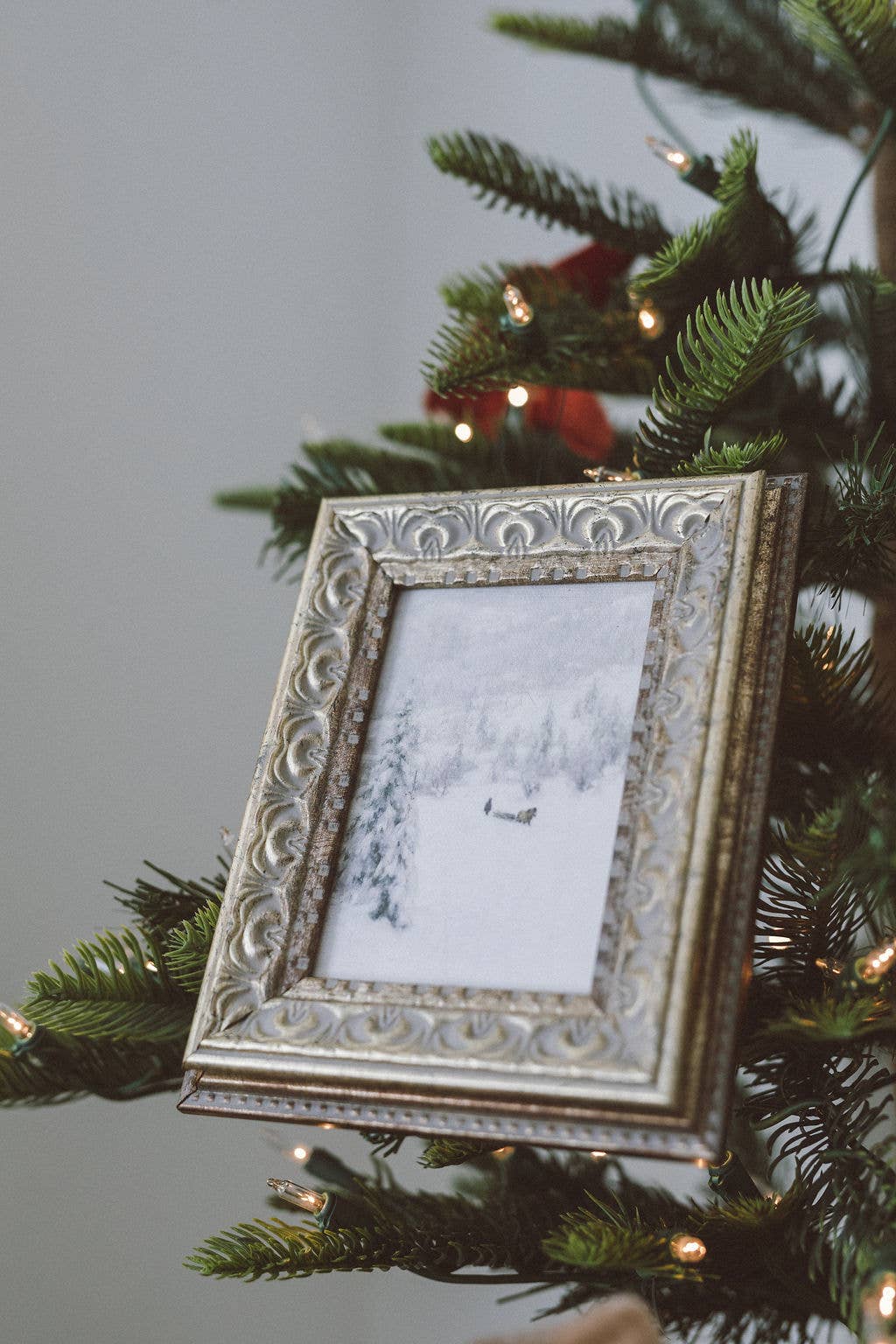 Winter Landscape Framed Antique Art
