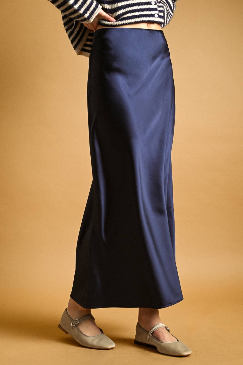 SATIN MAXI SKIRT