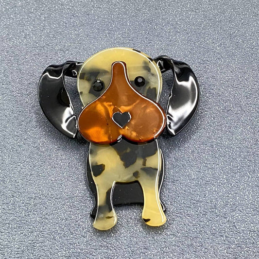 Cartoon Dog Acrylic Brooch