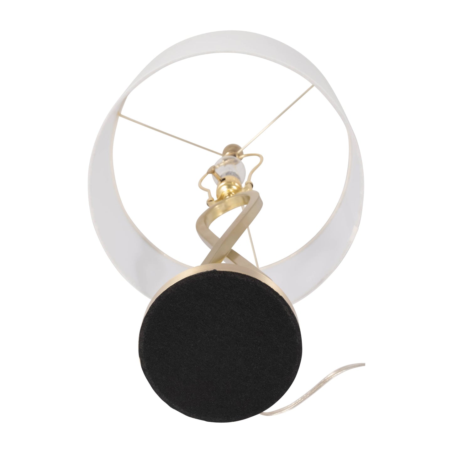 28 in. Metallic Gold Metal Infinity Table Lamp