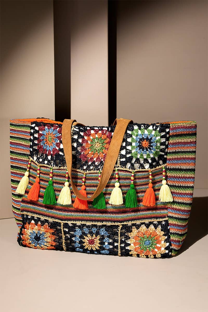 Hand Crochet Mumbai Garden Shoulder Bag