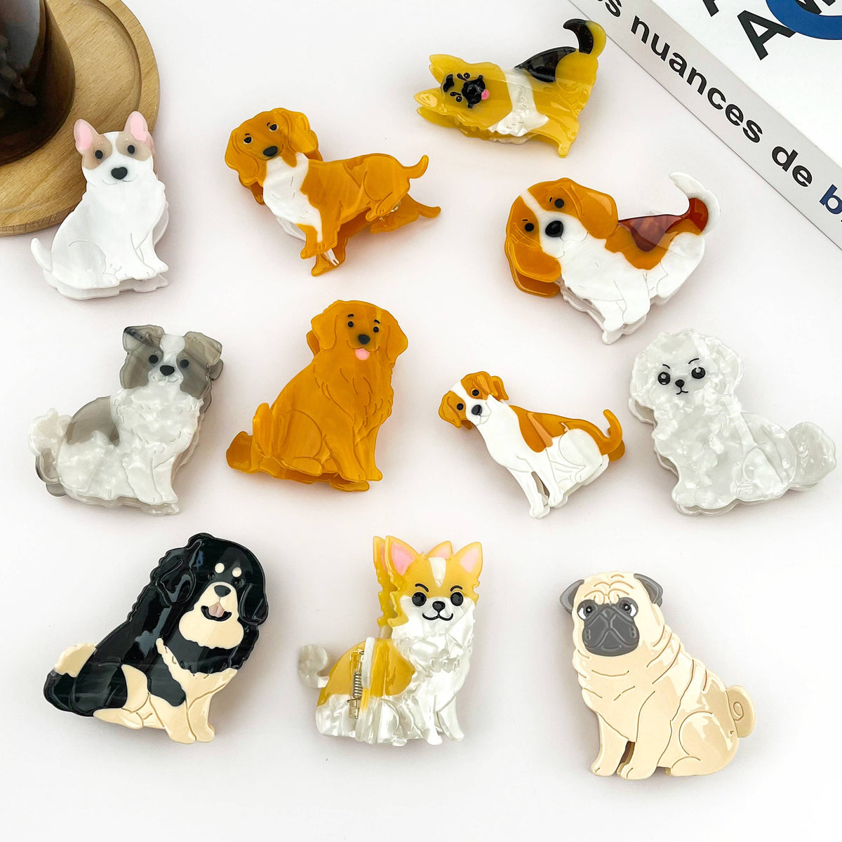 Cute Puppy Hair Claw Clip