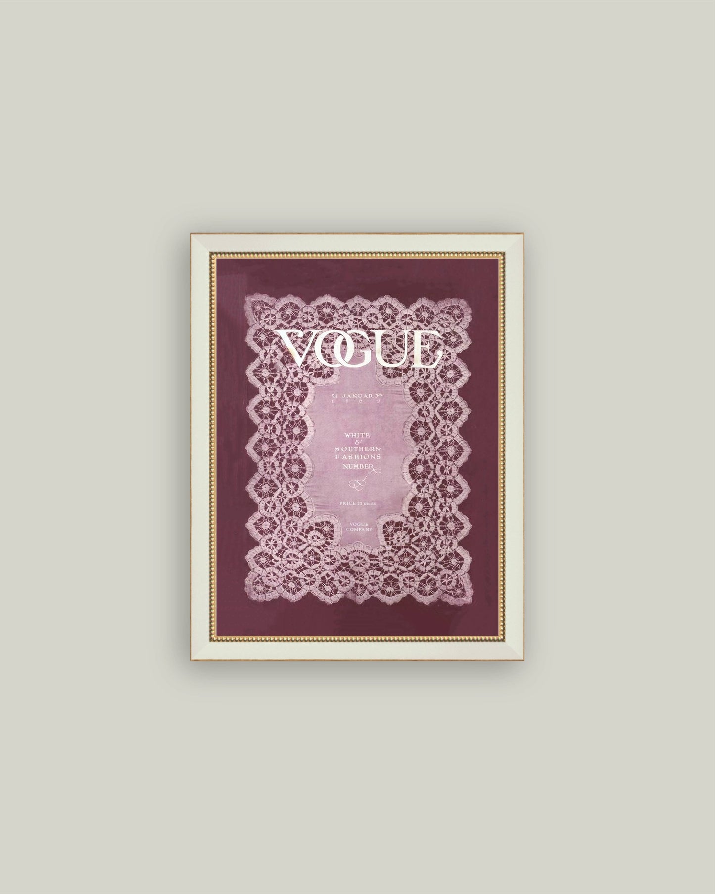 Vintage Vogue Maroon