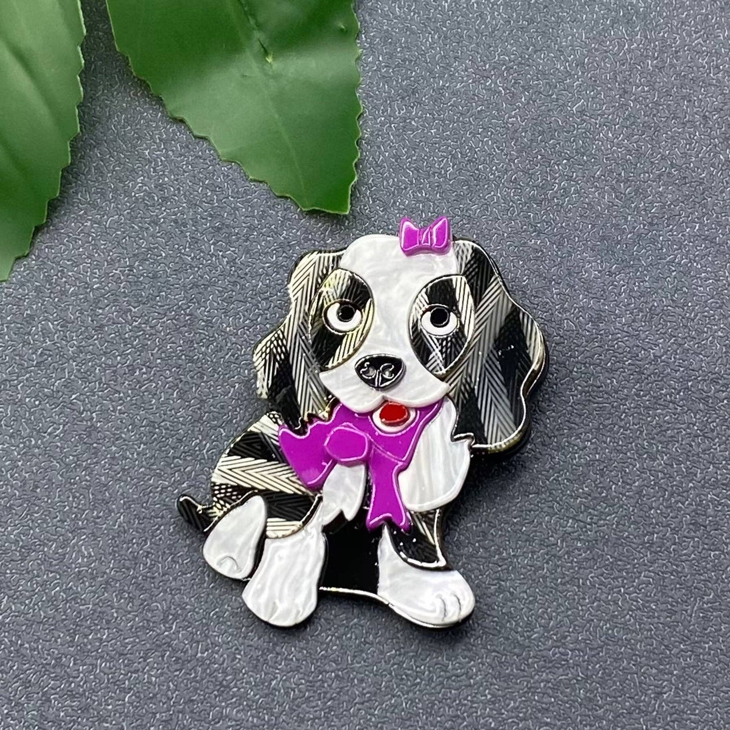 Puppy Acrylic Brooch