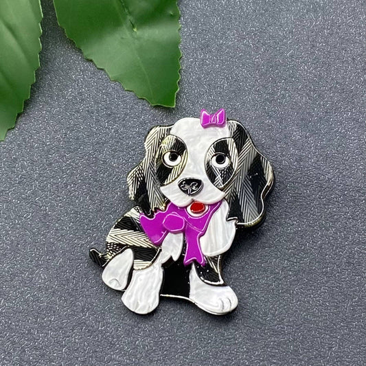 Puppy Acrylic Brooch