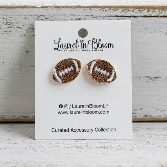 JV Football Stud Earrings