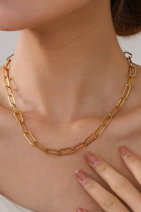 Stainless Steel Multi-Chain Necklace - Waterproof Tarnish Free