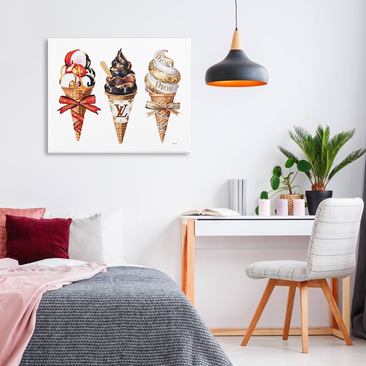 Luxury Gourmet Ice Cream Canvas