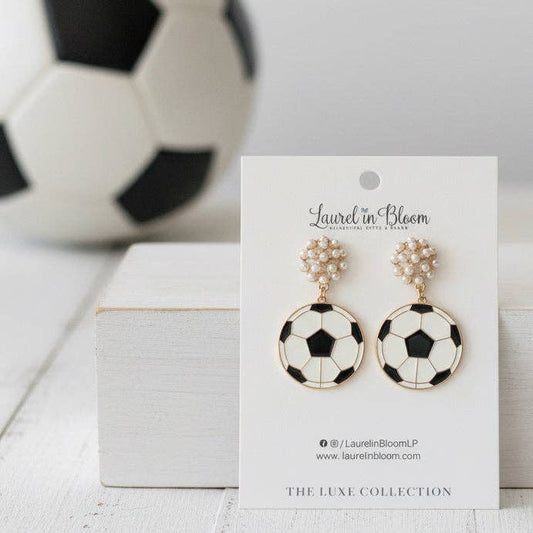 MVP Pearl Cluster Soccer Earrings