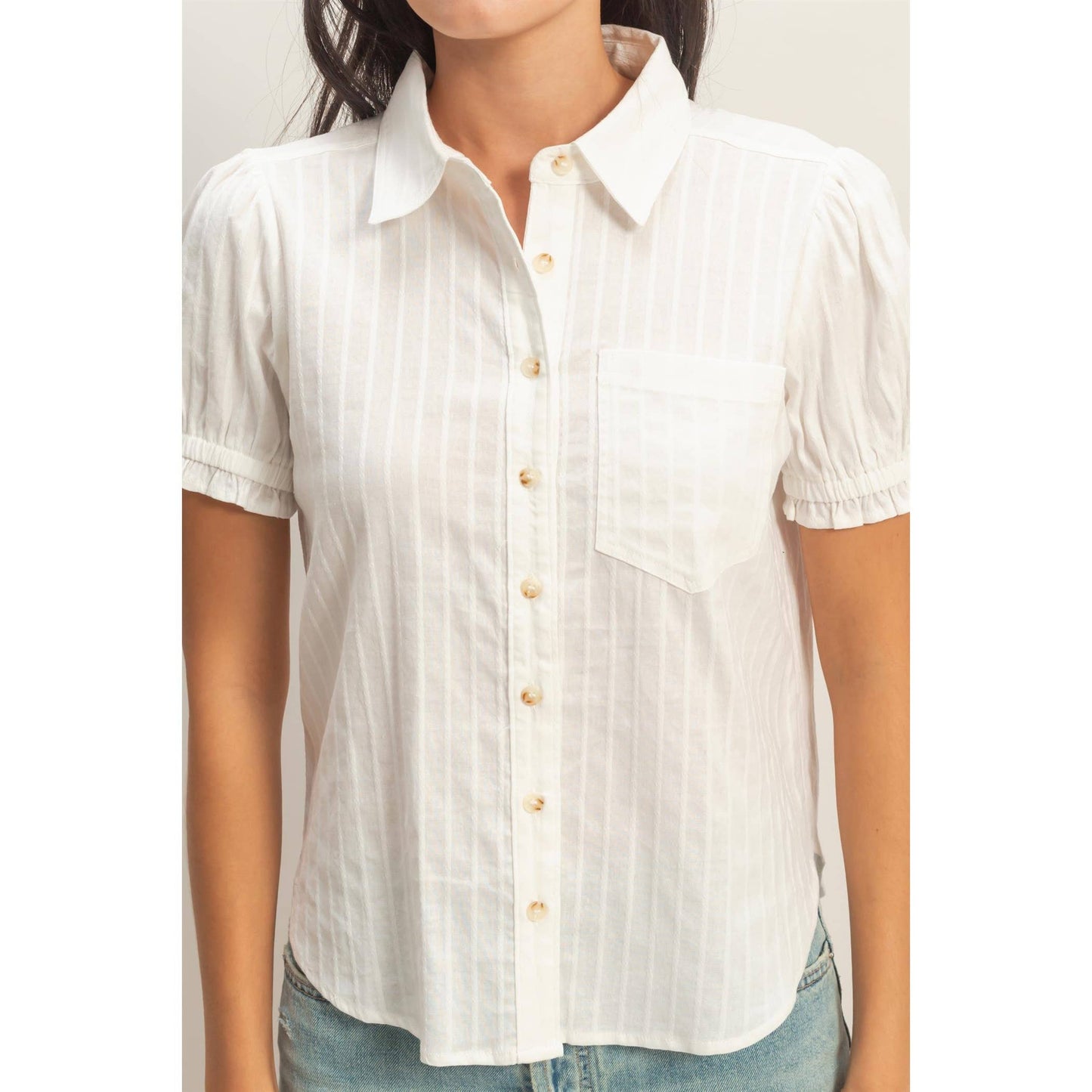 Button-Up Short Sleeve Shirt