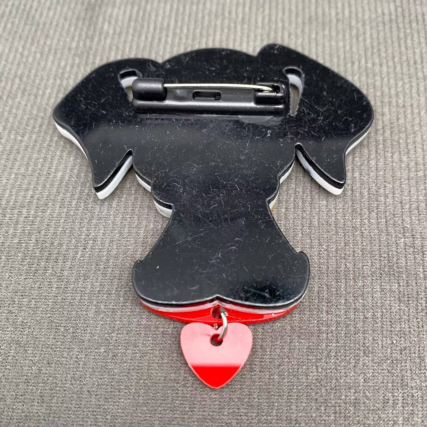 Acrylic Dalmatian Dog Brooch