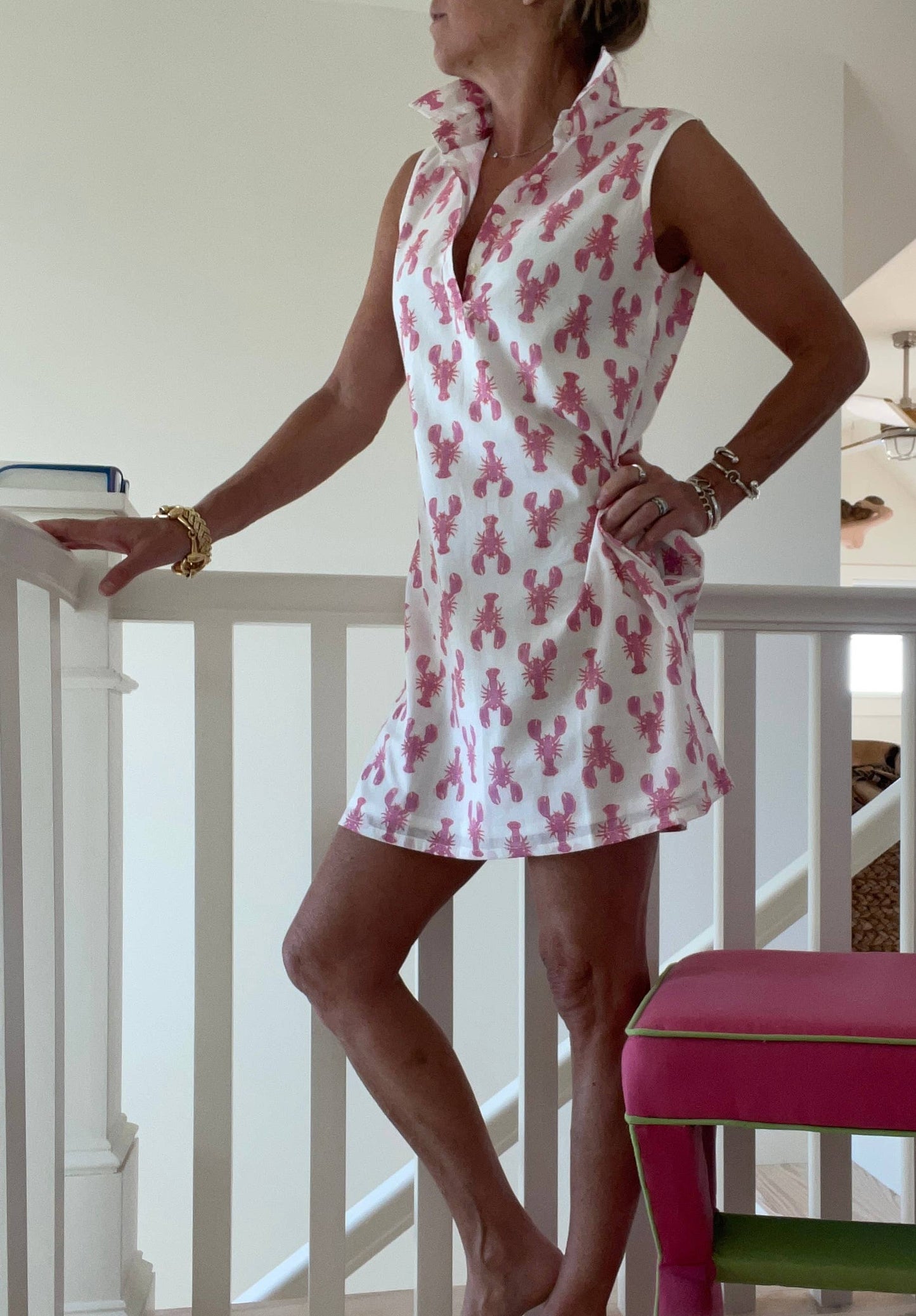Sconset Lobster Print Dress