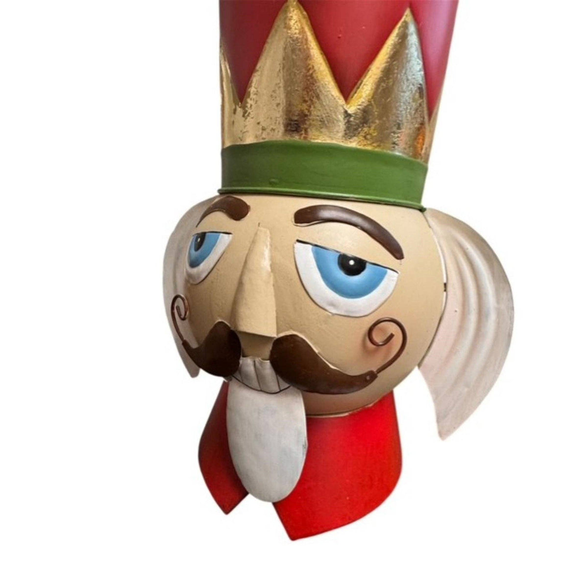 Royal Nutcracker Head Ornament Metal 20"