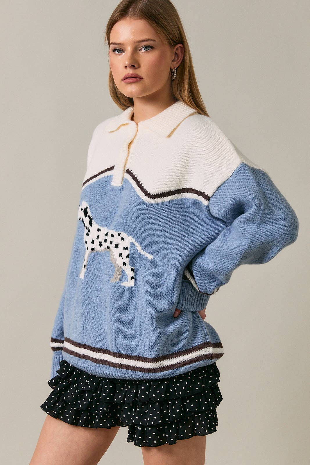 DALMATIAN GRAPHIC SWEATER