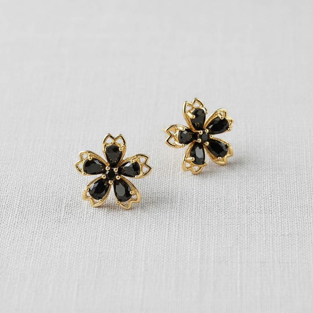 Unique Floral Design Earrings