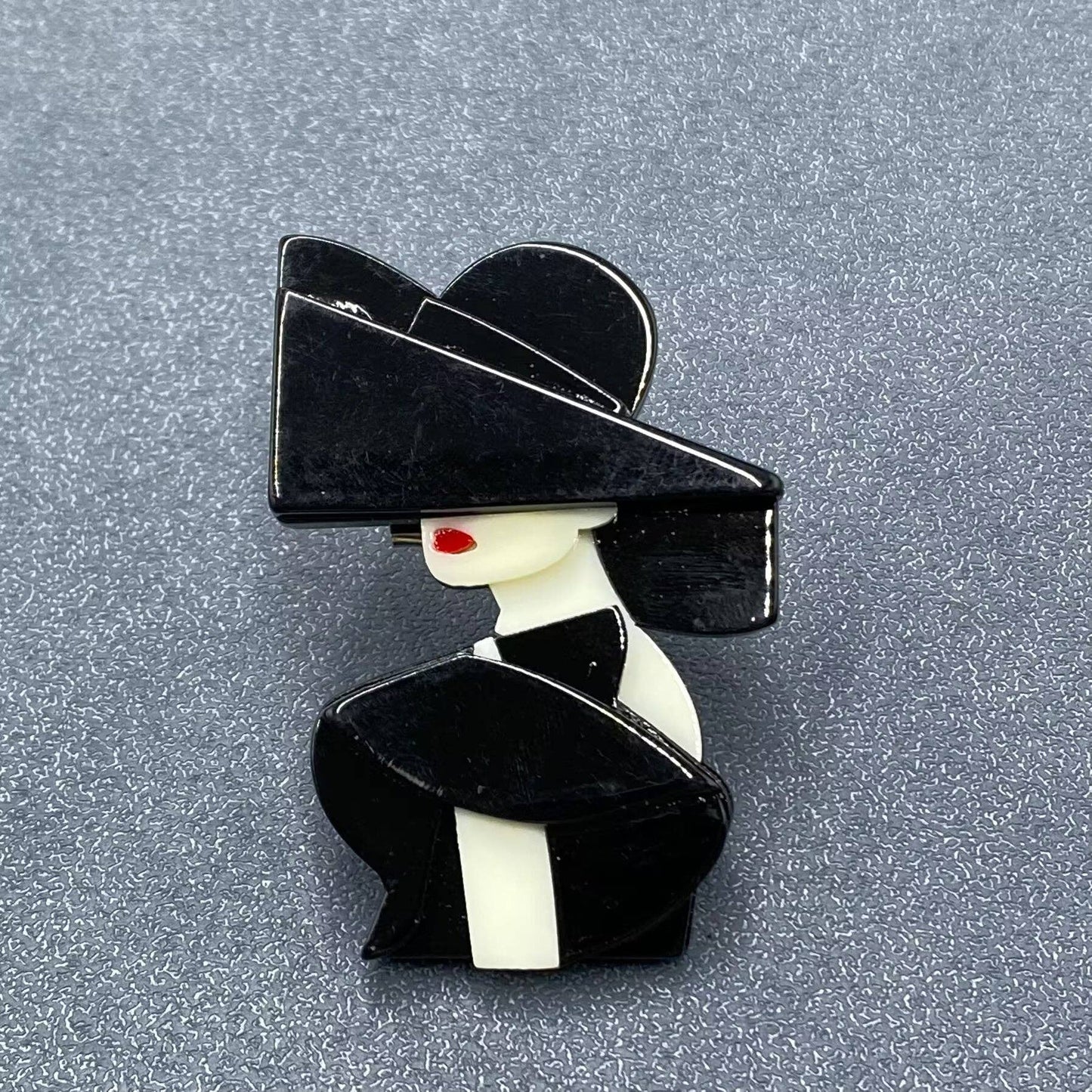 Modern Women Acrylic Brooch