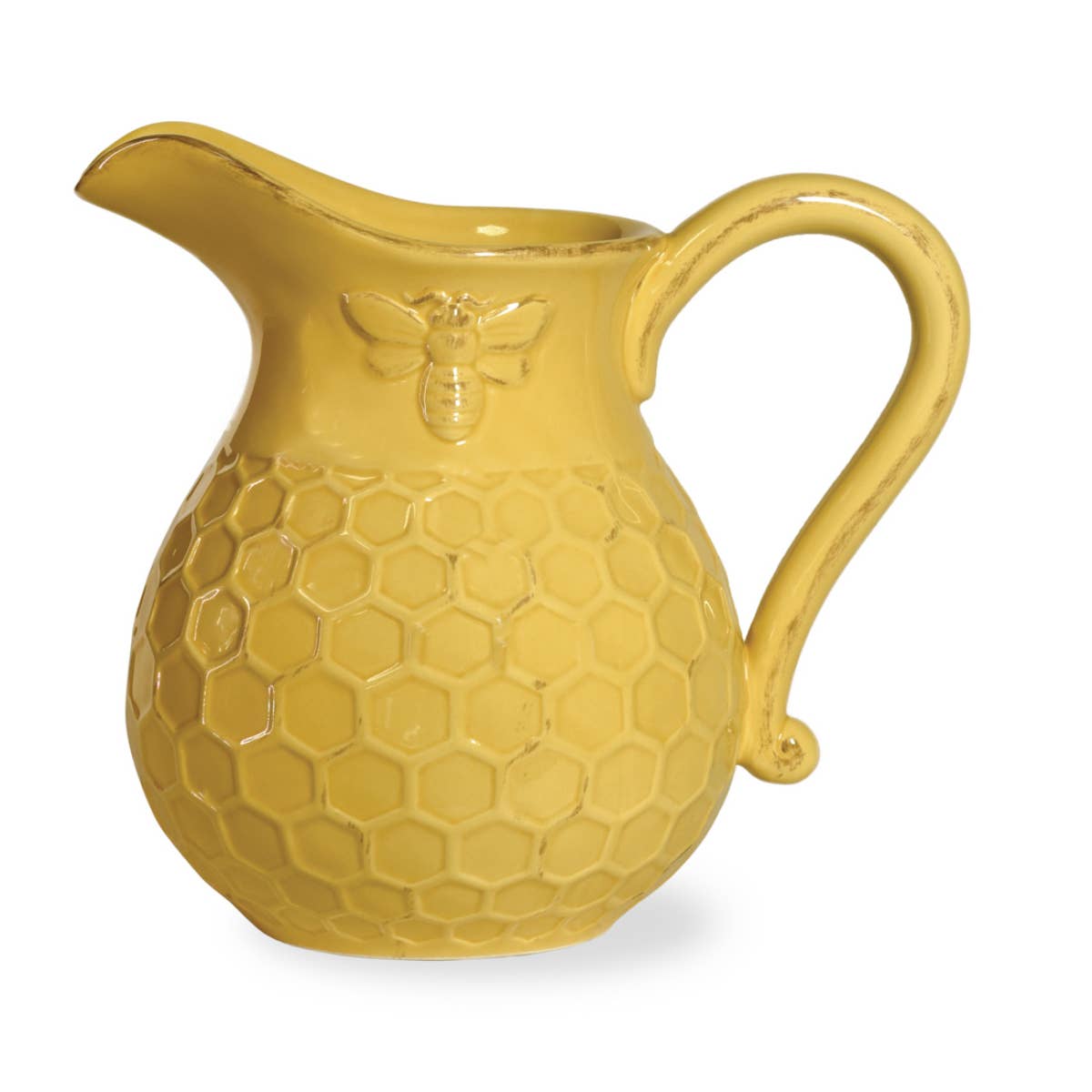 40 oz. Honeycomb Bee Ceramic Pitcher