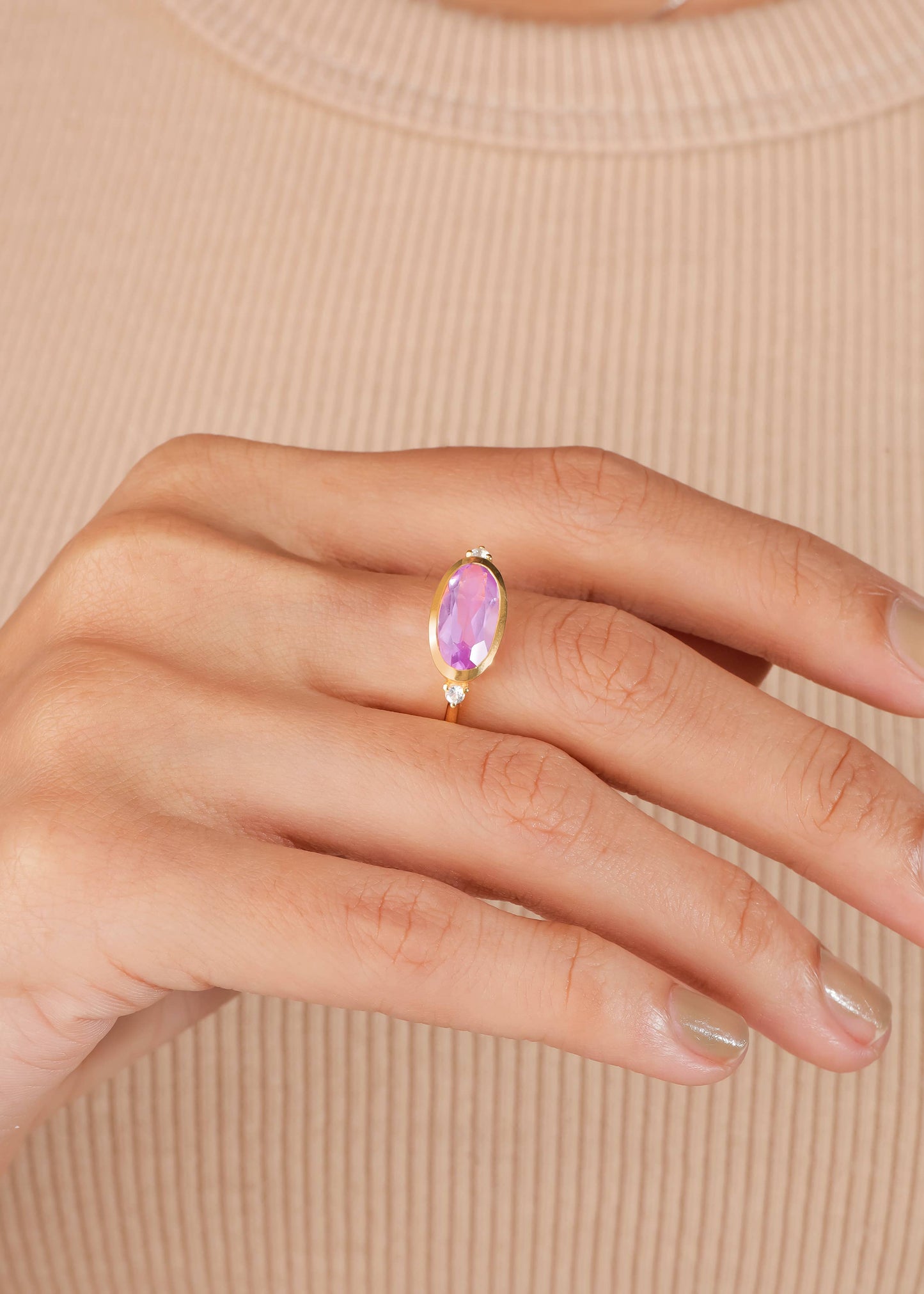 Pink Amethyst Elegance Ring