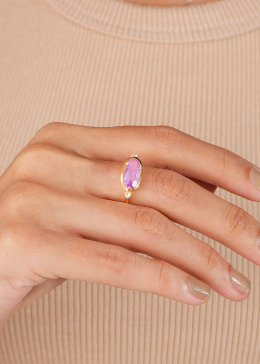 Pink Amethyst Elegance Ring