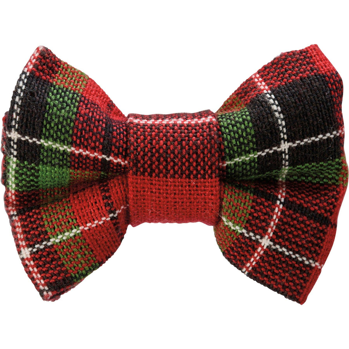 Christmas Plaid Small Pet Bow Tie Set
