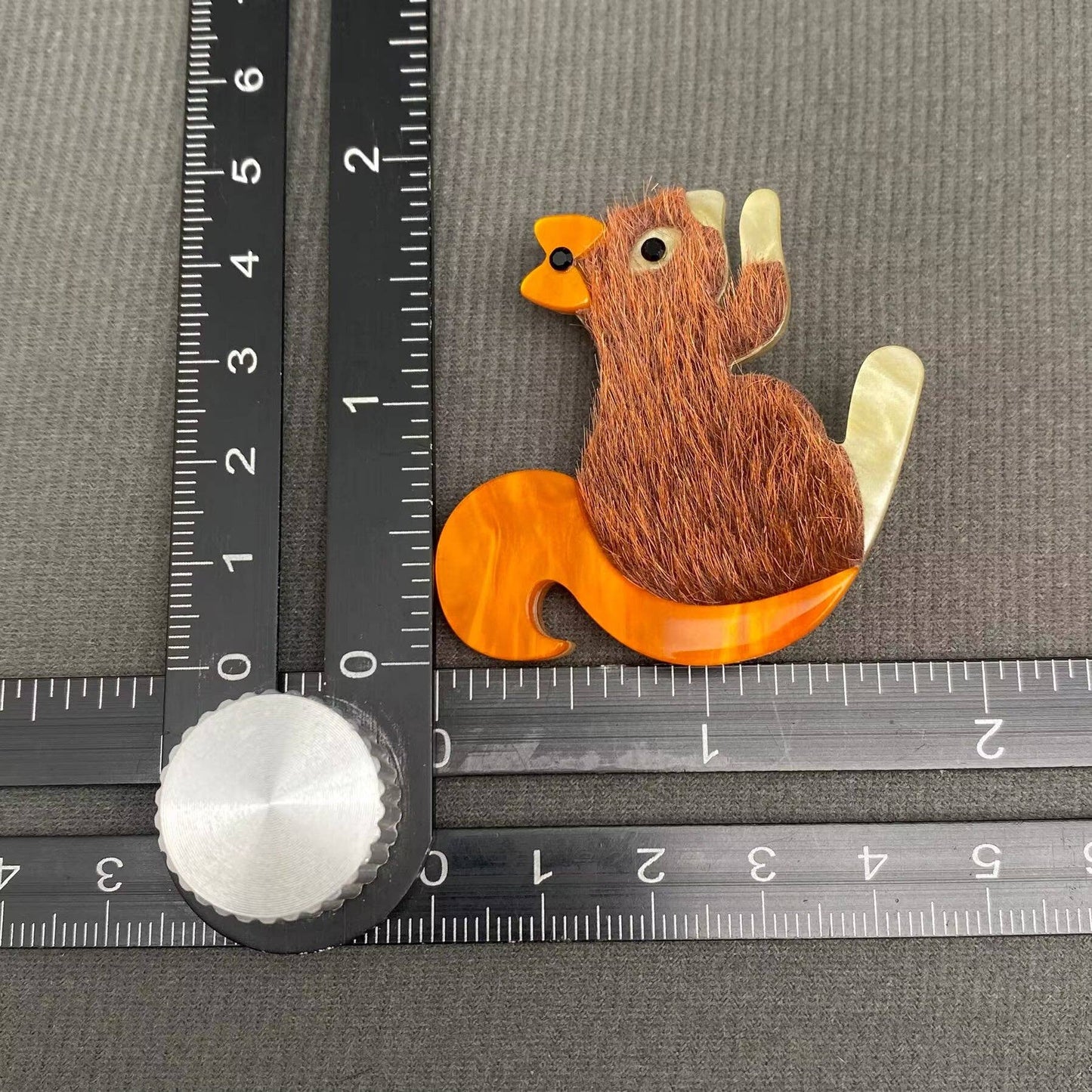 Acrylic Squirrel Brooch