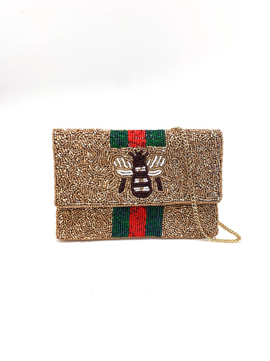BEE YOU GOLD MINI CLUTCH