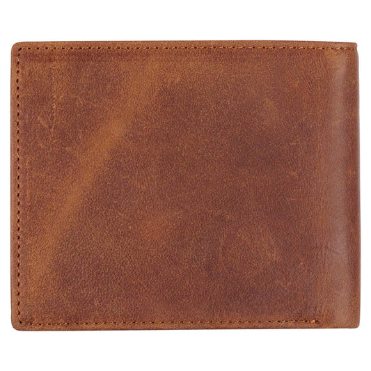 Genuine Leather Wallet Rhino Armor Lt Brown