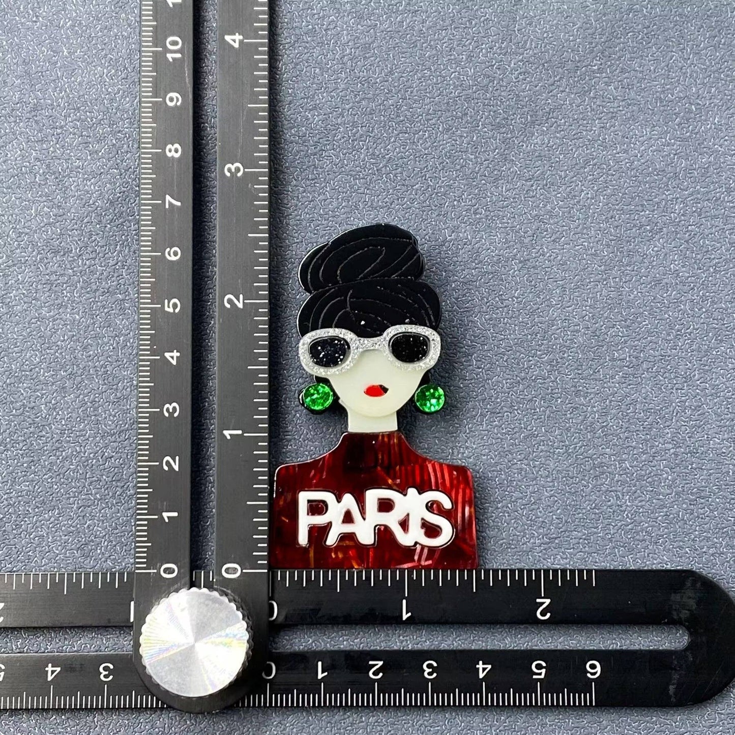 Modern Girl Acrylic Brooch