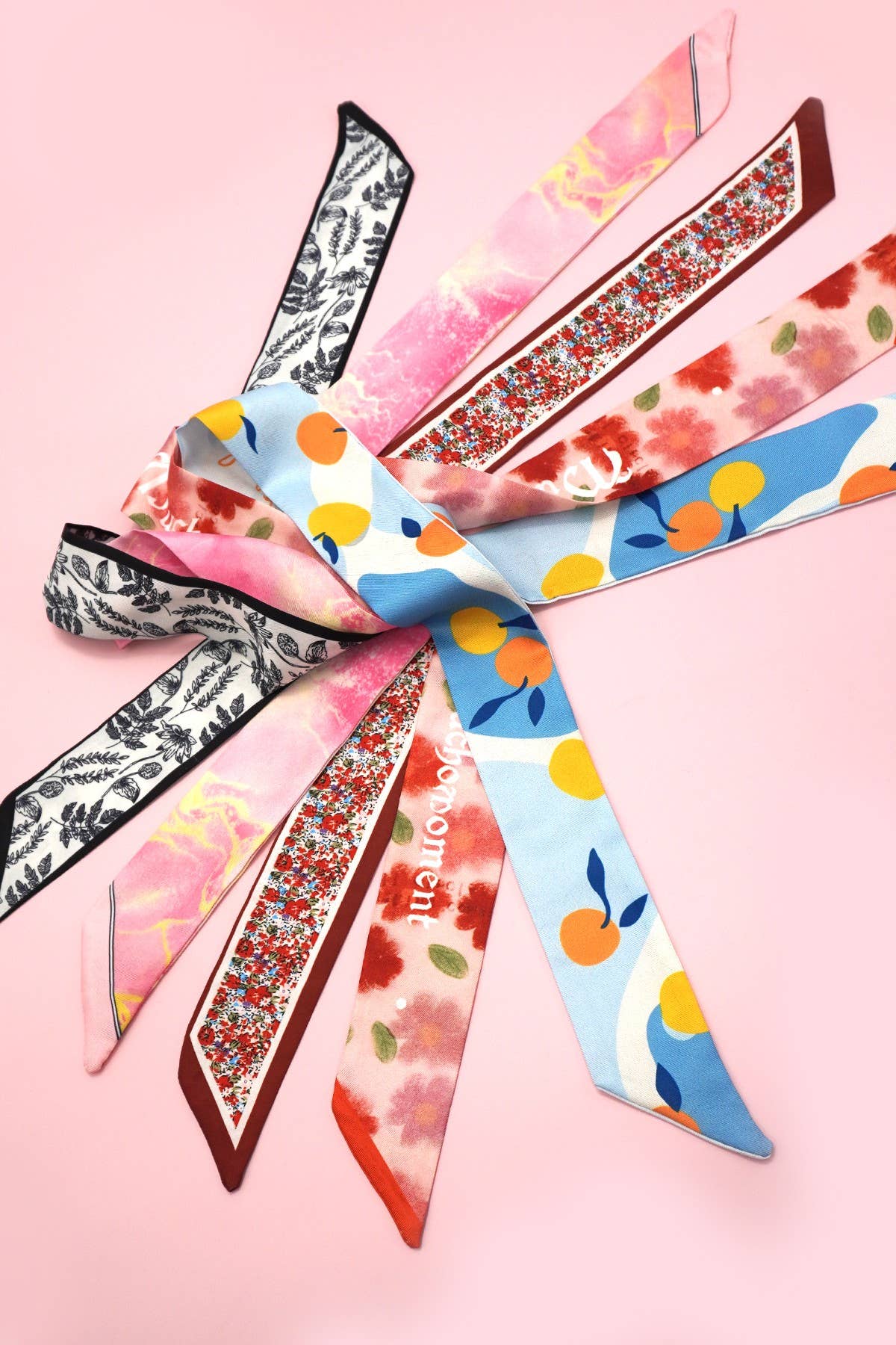 Silky Twilly Scarf Necklace Wrap - Multi-Wear