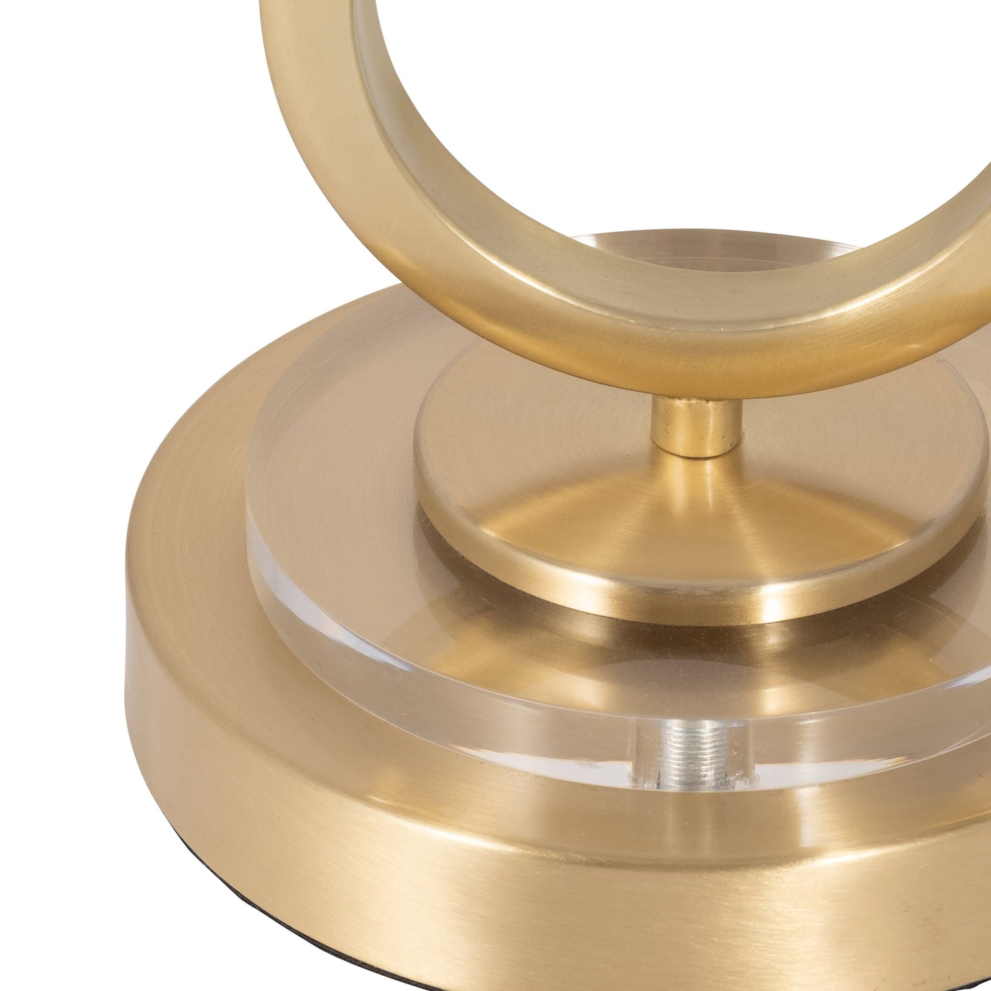 28 in. Metallic Gold Metal Infinity Table Lamp