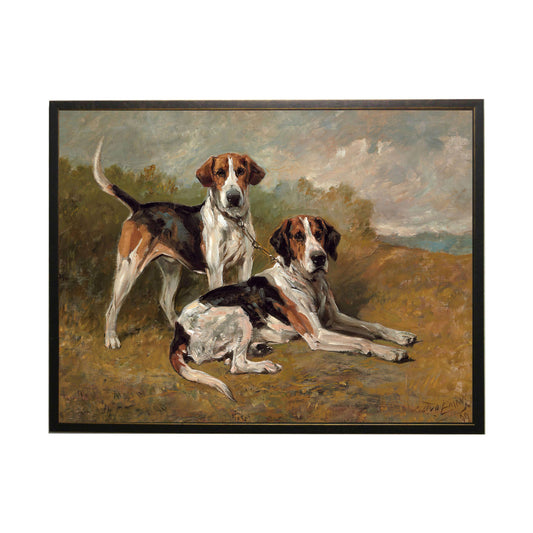 N Vintage oil painting reproduction